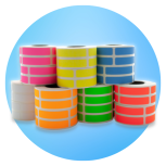Blank Coloured Syringe Labels