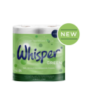 Rouleau de papier toilette recyclé Whisper Green